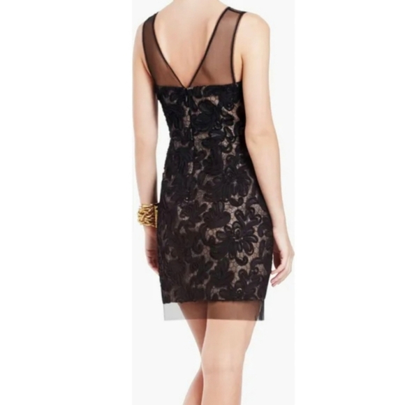 BCBGMAXAZRIA beautiful Embroidered black party dress - Picture 2 of 6